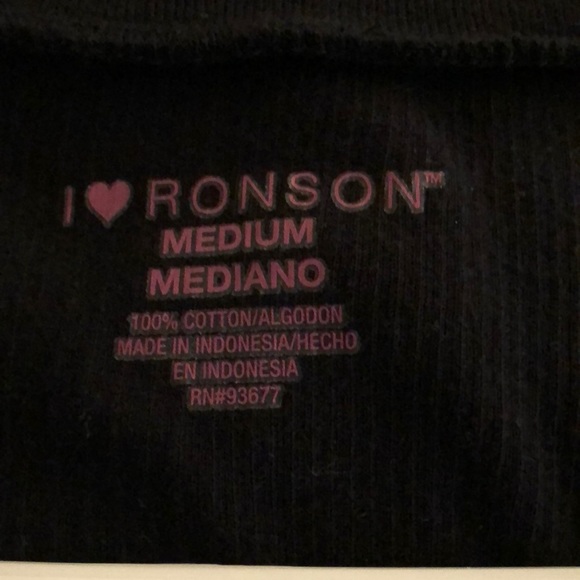 I💜Ronson Black Short Sleeve Tee - New With Tags - Picture 6 of 7